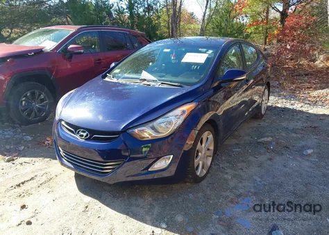 2012 Hyundai Elantra Limited из США, поврежденный, VIN 5NPDH4AE2CH082655